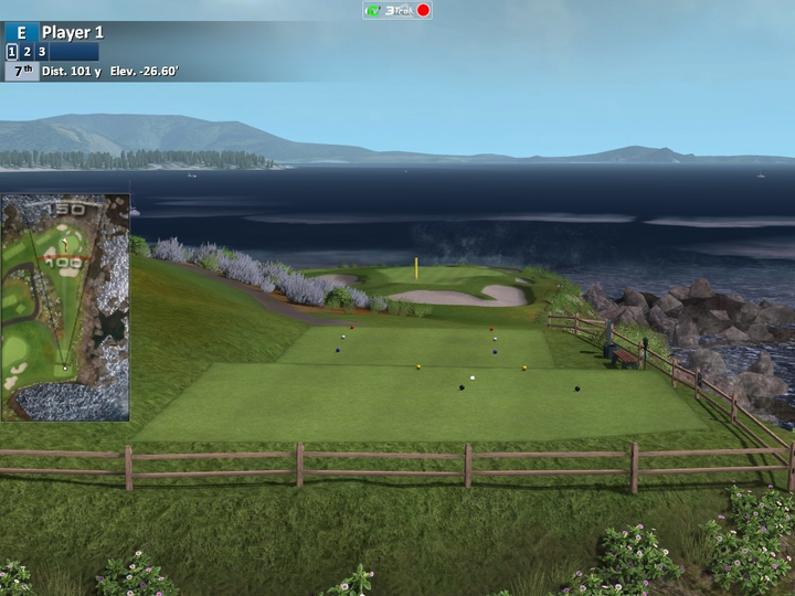 Screenshot of Pebble Beach golf course